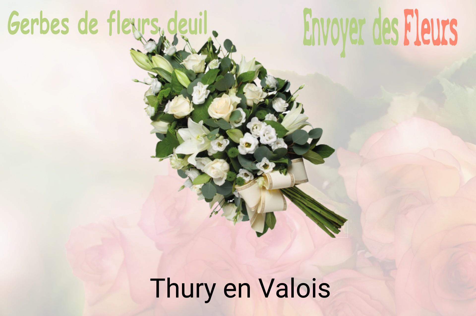 Gerbe de fleurs de deuil livrée à Thury-en-Valois
